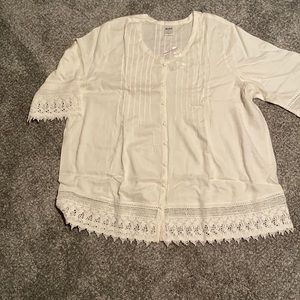 NWT Cream Blouse